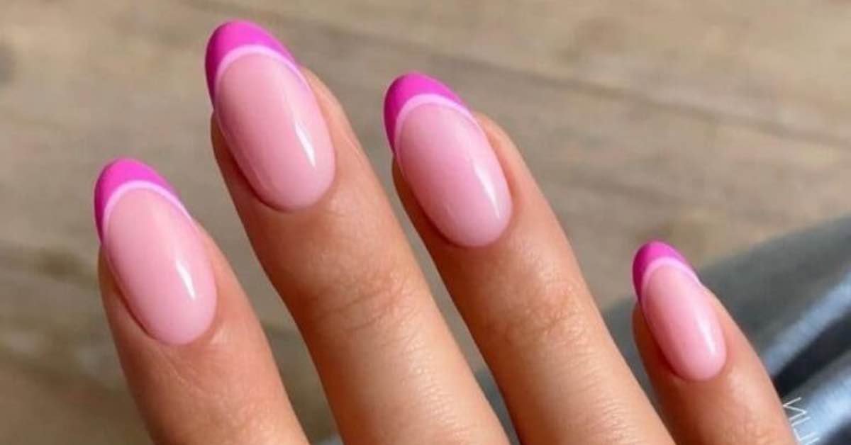 Hot Pink French Tips: 15+ Adorable Ideas You Need To See 1 Hot Pink French Tips